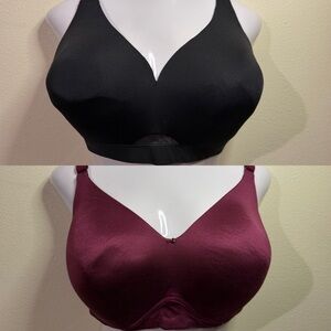 Cacique 40DDD bras lightly lined no wire